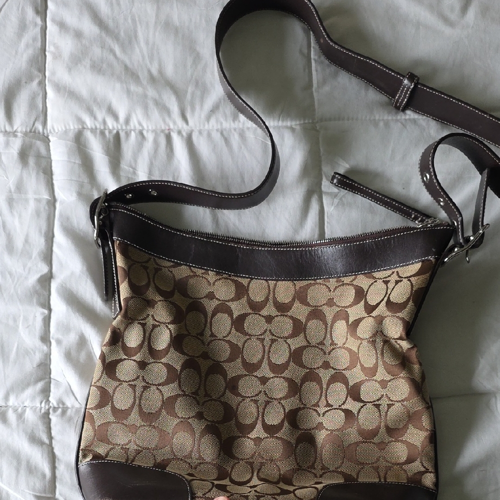 Elegant Brown Designer Shoulder Bag